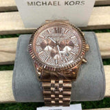 Michael Kors Lexington Rose Gold Dial Rose Gold Stainless Steel Strap Watch for Men - MK8580 Buy Now By Michael Kors