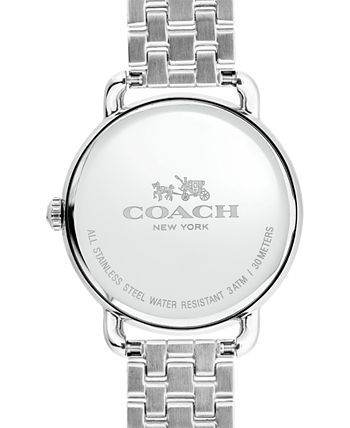 Coach Delancey Classic White Dial Silver Steel Strap Watch for Women - 14502260 Buy Now By Coach
