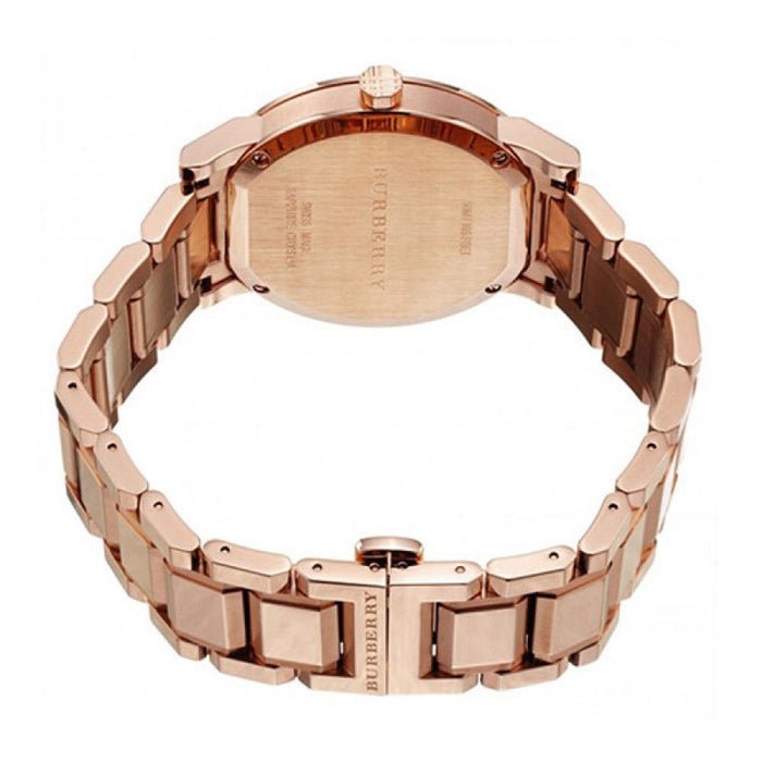 Burberry The City White Dial Rose Gold Steel Strap Watch for Women - BU9204 Buy Now By Burberry