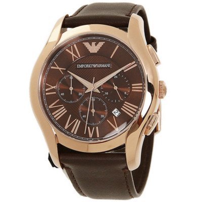 Emporio Armani Chronograph Brown Dial Brown Leather Strap Watch For Men - AR1701 Buy Now By Emporio Armani
