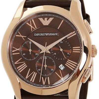 Emporio Armani Chronograph Brown Dial Brown Leather Strap Watch For Men - AR1701 Buy Now By Emporio Armani