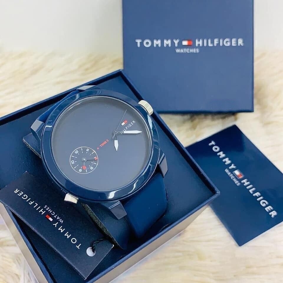 Tommy Hilfiger Denim Quartz Blue Dial Blue Rubber Strap Watch for Men - 1791325 Buy Now By Tommy Hilfiger
