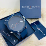 Tommy Hilfiger Denim Quartz Blue Dial Blue Rubber Strap Watch for Men - 1791325 Buy Now By Tommy Hilfiger
