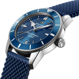 Breitling Superocean Heritage B20 Automatic 42 Blue Dial Blue Mesh Bracelet Watch for Men - AB2010161C1S1 Buy Now By Breitling
