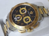 Versace Dylos Chronograph Black Dial Two Tone Steel Strap Watch for Men - VQC100016 Buy Now By Versace