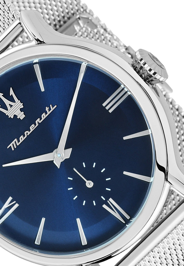 Maserati Epoca Blue Dial Silver Mesh Bracelet Watch For Men - R8853118006 Buy Now By Maserati