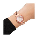 Fossil Virginia White Dial Rose Gold Steel Strap Watch for Women - ES3284 Buy Now By Fossil