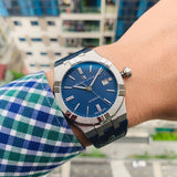 Maurice Lacroix Aikon Automatic Blue Dial Blue Rubber Strap Watch for Men - AI11808-SS000B-430-4 Buy Now By Maurice Lacroix