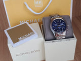 Michael Kors Lexington Chronograph Blue Dial Silver Steel Strap Watch for Men - MK8280 Buy Now By Michael Kors