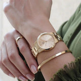 Daniel Wellington Iconic Link Unitone Gold Dial Gold Steel Strap Watch For Women - DW00100403 Buy Now By Daniel Wellington