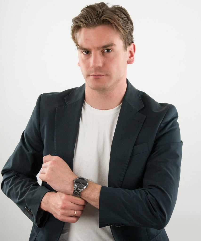 Michael Kors Slim Runway Quartz Black Dial Grey Steel Strap Watch For Men - MK1044 Buy Now By Michael Kors