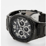 Guess Duke Glitz Crystals Black Dial Black Steel Strap Watch For Men - GW0576G3 Buy Now By Guess