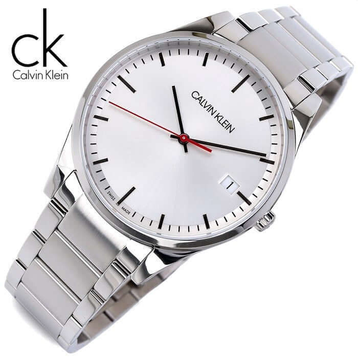 Calvin Klein City Quartz White Dial Silver Steel Strap Watch for Men - K2G2G1Z6 Buy Now By Calvin Klein