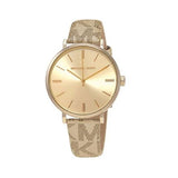 Michael Kors Addyson Quartz Gold Dial Gold Leather Strap Watch for Women - MK2952 Buy Now By Michael Kors