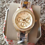 Fossil Stella Multifunction Gold Dial Two Tone Steel Strap Watch for Women - ES4756 Buy Now By Fossil