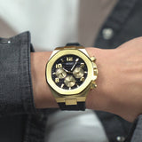 Guess Empire Chronograph Quartz Black Dial Black Silicon Strap Watch For Men - GW0583G2 Buy Now By Guess