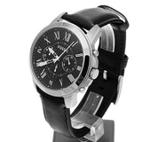 Fossil Grant Chronograph Black Dial Black Leather Strap Watch for Men - FS4812 Buy Now By Fossil