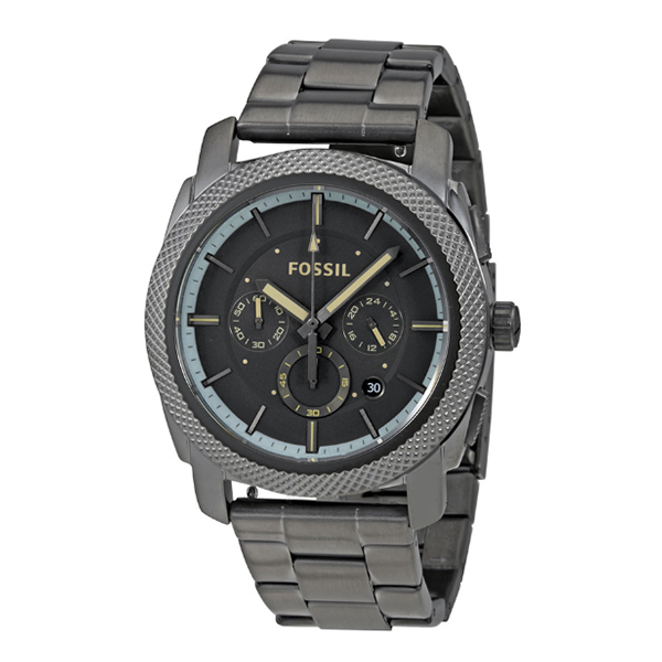 Fossil Machine Chronograph Grey Dial Grey Steel Strap Watch for Men - FS5172 Buy Now By Fossil