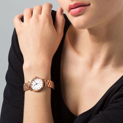 Marc Jacobs Baker White Dial Rose Gold Steel Strap Watch for Women - MBM3248 Buy Now By Marc Jacobs