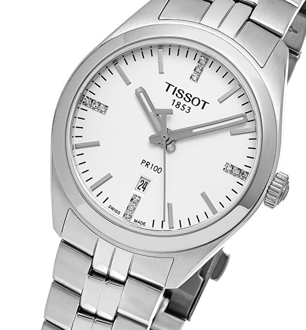 Tissot T Classic PR 100 Lady Silver Dial Watch For Women - T101.210.11.036.00 Buy Now By Tissot