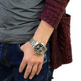 Marc Jacobs Larry Chronograph Black Dial Silver Steel Strap Watch for Men - MBM5050 Buy Now By Marc Jacobs