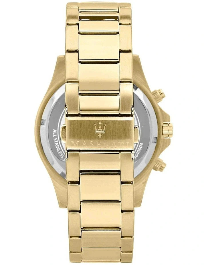 Maserati SFIDA Quartz Yellow Dial Gold Strap Watch For Men - R8873640005 Buy Now By Maserati