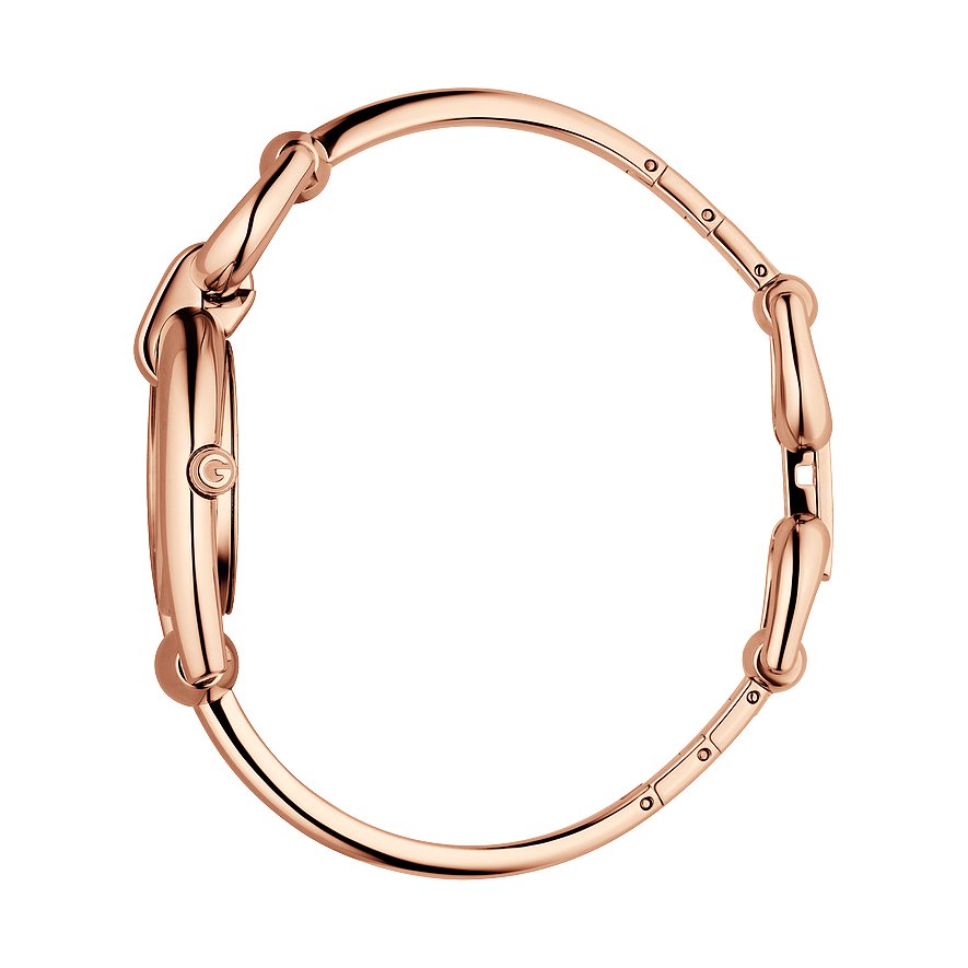 Gucci Horsebit Collection Black Dial Rose Gold Steel Strap Watch For Women - YA139507 Buy Now By Gucci