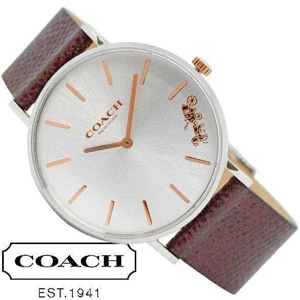 Coach Perry White Dial Brown Leather Strap Watch for Women - 14503154 Buy Now By Coach