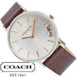 Coach Perry White Dial Brown Leather Strap Watch for Women - 14503154 Buy Now By Coach