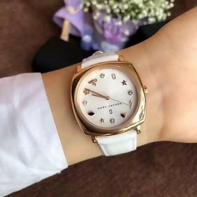 Marc Jacobs Mandy White Dial White Leather Strap Watch for Women - MJ8678 Buy Now By Marc Jacobs