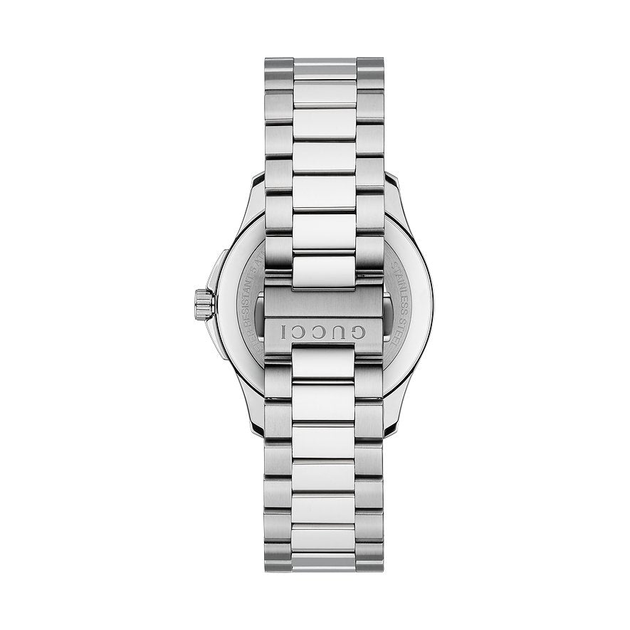 Gucci G Timeless Brown Dial Silver Steel Strap Watch For Men - YA126445 Buy Now By Gucci
