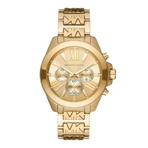 Michael Kors Wren Chronograph Gold Dial Gold Steel Strap Watch for Women - MK6952 Buy Now By Michael Kors