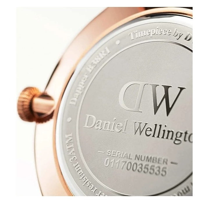 Daniel Wellington Dapper Reading White Dial Black Leather Strap Watch For Men - DW00100107 Buy Now By Daniel Wellington