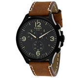 Tissot T Sport Chrono XL Black Dial Brown Leather Strap Watch For Men - T116.617.36.057.00 Buy Now By Tissot