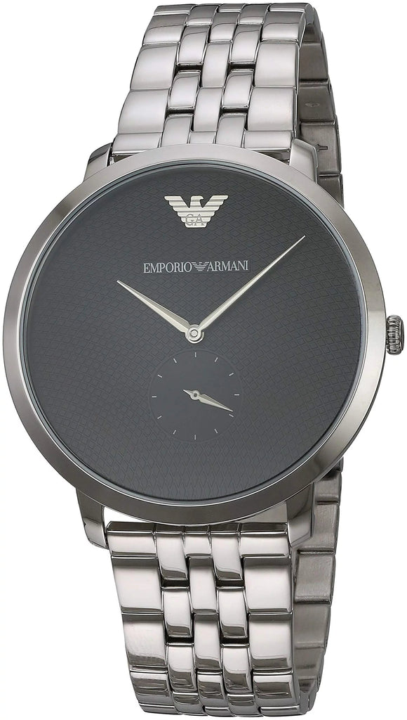 Emporio Armani Classic Quartz Black Dial Silver Steel Strap Watch For Men - AR11161 Buy Now By Emporio Armani