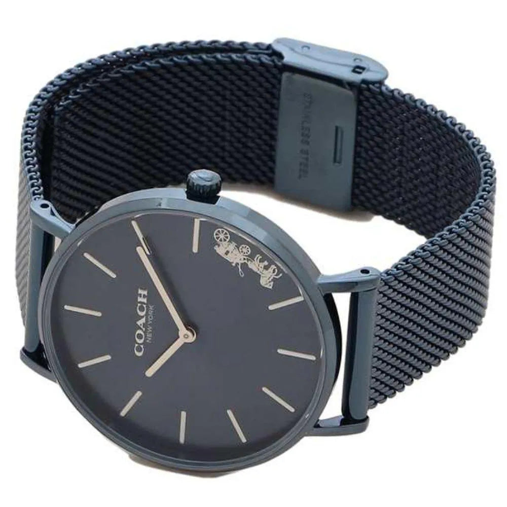 Coach Perry Blue Dial Blue Mesh Bracelet Watch for Women - 14503485 Buy Now By Coach