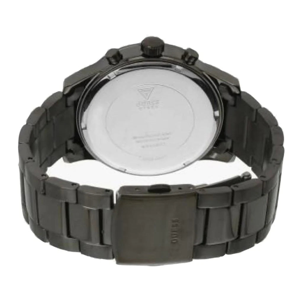 Guess Atlas Quartz Grey Dial Grey Steel Strap Watch For Men - W0668G2 Buy Now By Guess