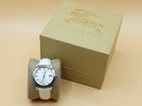 Burberry The City White Dial White Leather Strap Watch for Women - BU9128 Buy Now By Burberry
