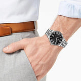 Tissot Carson Premium Black Dial Silver Steel Strap Watch For Men - T122.410.11.053.00 Buy Now By Tissot