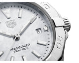 Tag Heuer Aquaracer Quartz Mother of Pearl White Dial Silver Steel Strap Watch for Women - WBD1411.BA0741 Buy Now By Tag Heuer