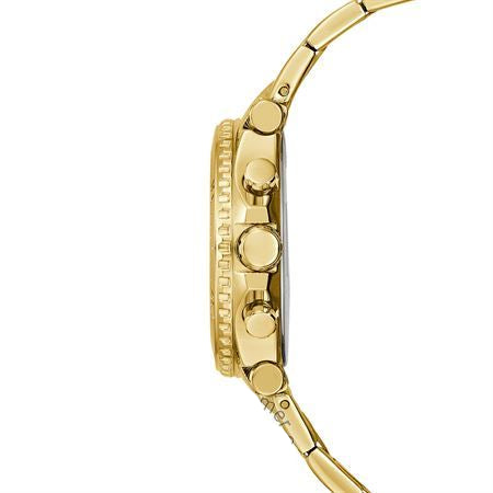 Guess Cosmic Chronograph Gold Dial Gold Steel Strap Watch for Women - GW0465L1 Buy Now By Guess