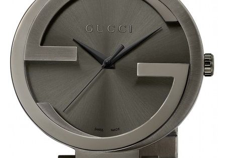 Gucci G Interlocking Quartz Grey Dial Grey Steel Strap Watch For Men - YA133210 Buy Now By Gucci