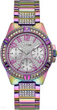 Guess Lady Frontier Diamonds Silver Dial Multicolor Steel Strap Watch for Women - GW0044L1 Buy Now By Guess