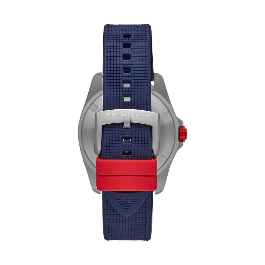 Emporio Armani Sigma Quartz Blue Dial Blue Silicone Strap Watch For Men - AR11217 Buy Now By Emporio Armani