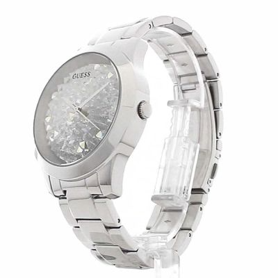 Guess Crush Silver Dial Silver Steel Strap Watch For Women - GW0020L1 Buy Now By Guess