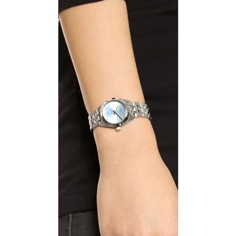 Marc Jacobs Peeker Blue Dial Silver Steel Strap Watch for Women - MBM3376 Buy Now By Marc Jacobs