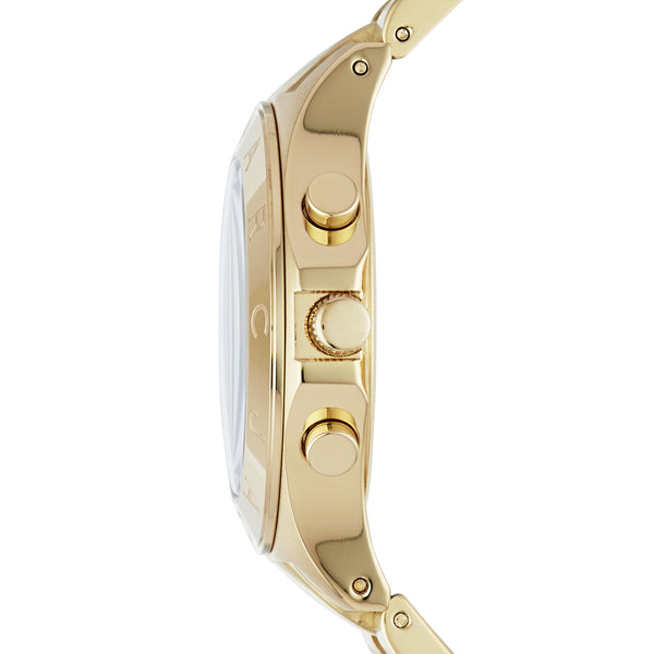 Marc Jacobs Blade Chronograph Blue Dial Gold Steel Strap Watch for Women - MBM3307 Buy Now By Marc Jacobs