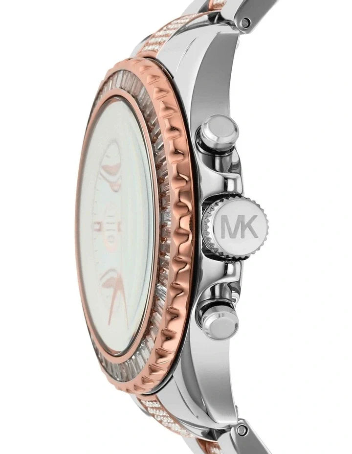 Michael Kors Everest Chronograph Silver Dial Two Tone Steel Strap Watch For Women - MK6975 Buy Now By Michael Kors