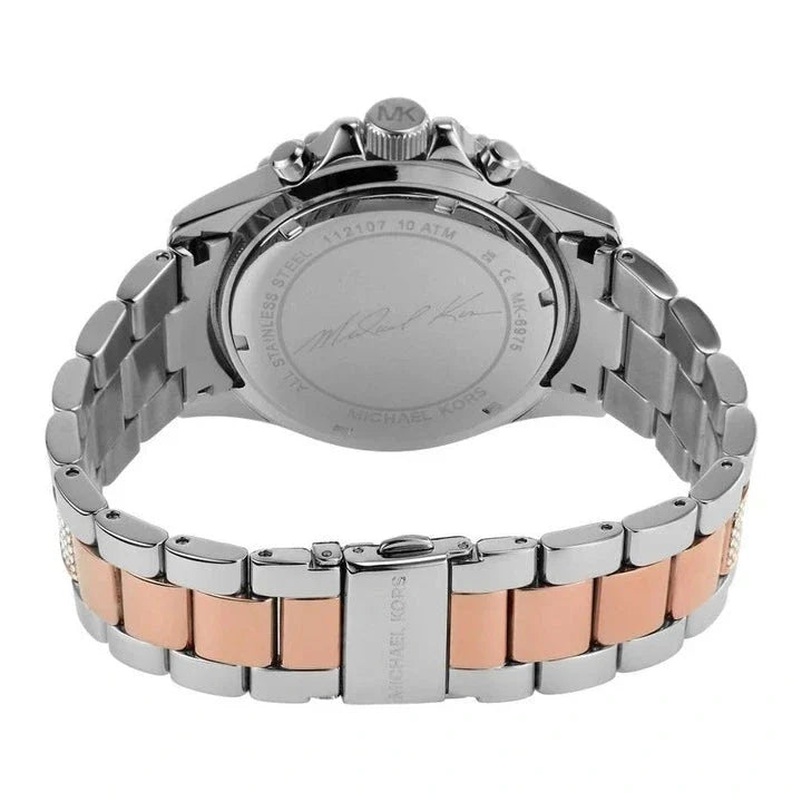 Michael Kors Everest Chronograph Silver Dial Two Tone Steel Strap Watch For Women - MK6975 Buy Now By Michael Kors