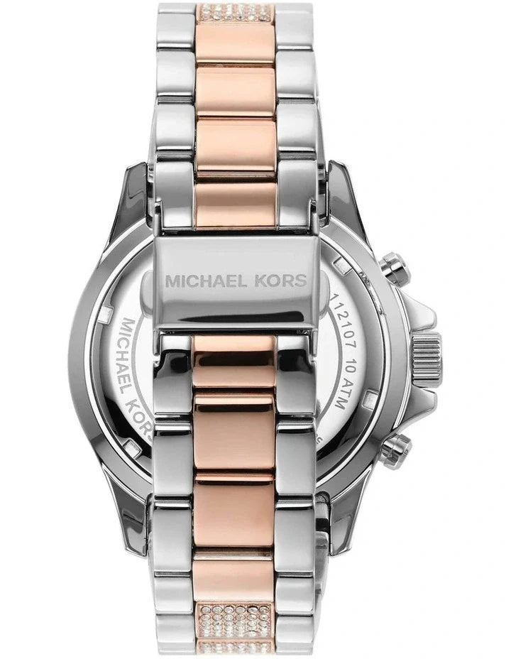 Michael Kors Everest Chronograph Silver Dial Two Tone Steel Strap Watch For Women - MK6975 Buy Now By Michael Kors